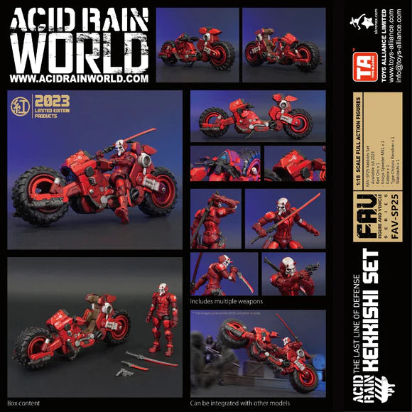 ACID RAIN FAV-SP25 Kekkishi 1/18 Scale Set by Toys Alliance Limited | SDCC 2023 EXCLUSIVE