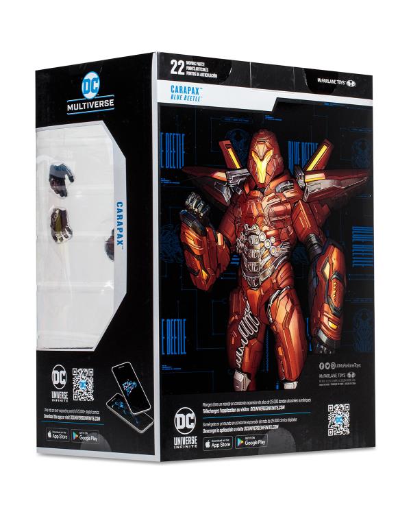 Figura de acción Mega Carapax de DC Multiverse Blue Beetle