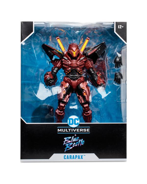 Figura de acción Mega Carapax de DC Multiverse Blue Beetle