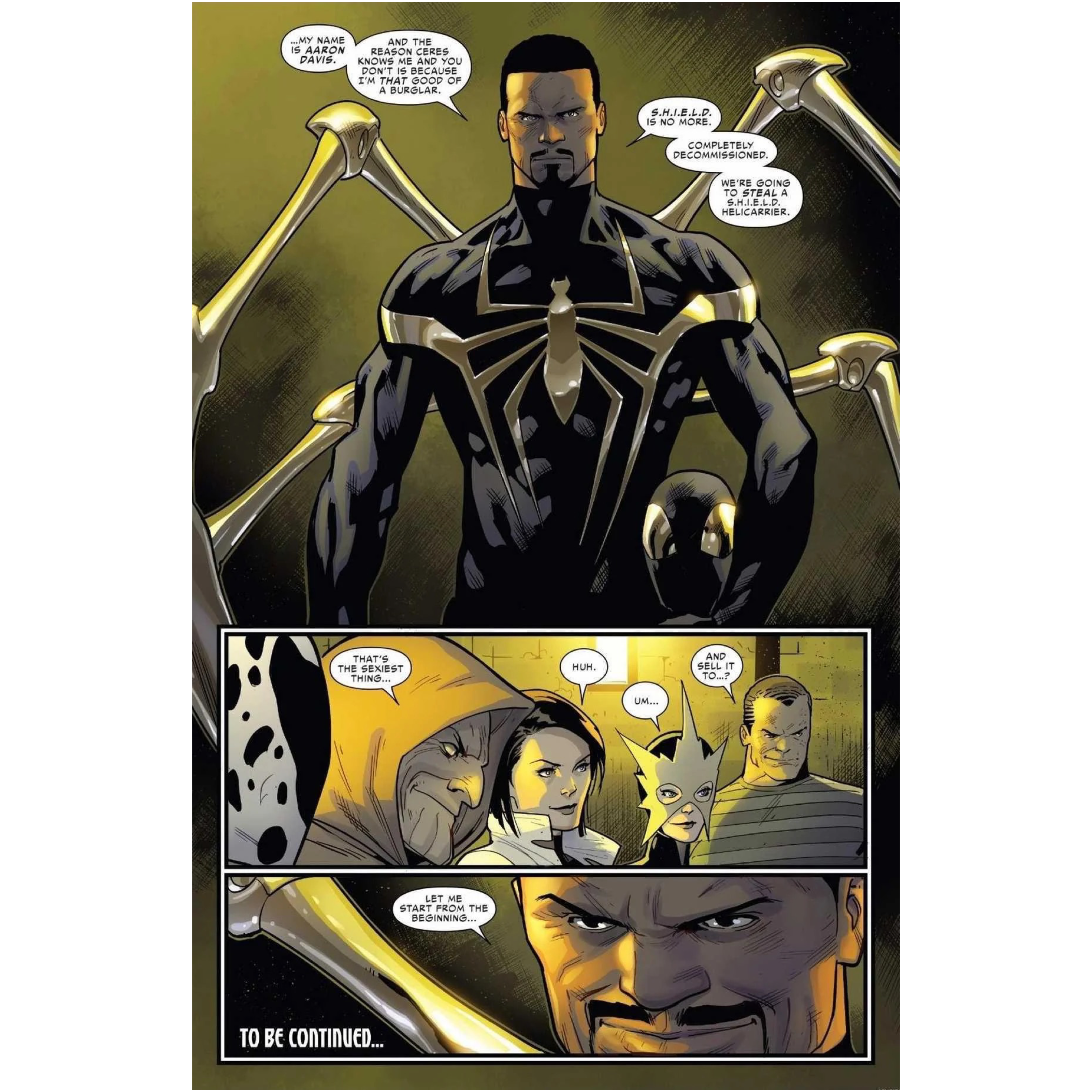 Fighting Armor Iron Spider (Onyx Stealth Tech Ver.) | Aaron Davis Action Figure