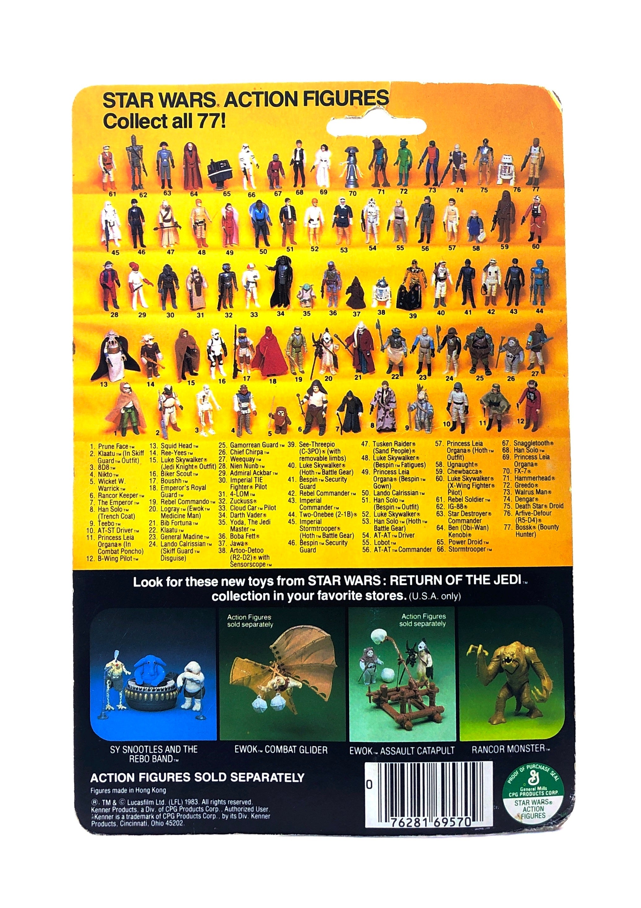 Star Wars ROTJ Nikto 1983
