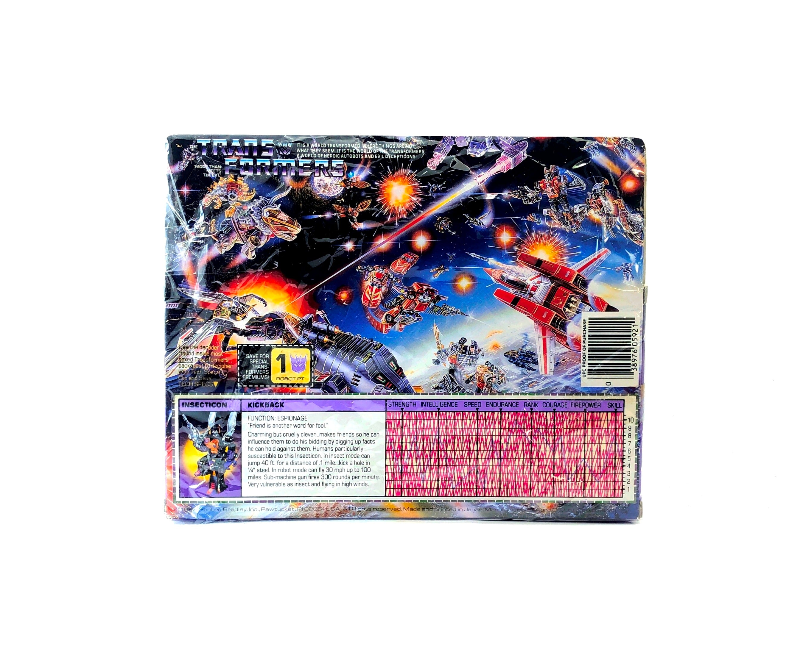 Transformers G1: Kickback (Hasbro, 1985)