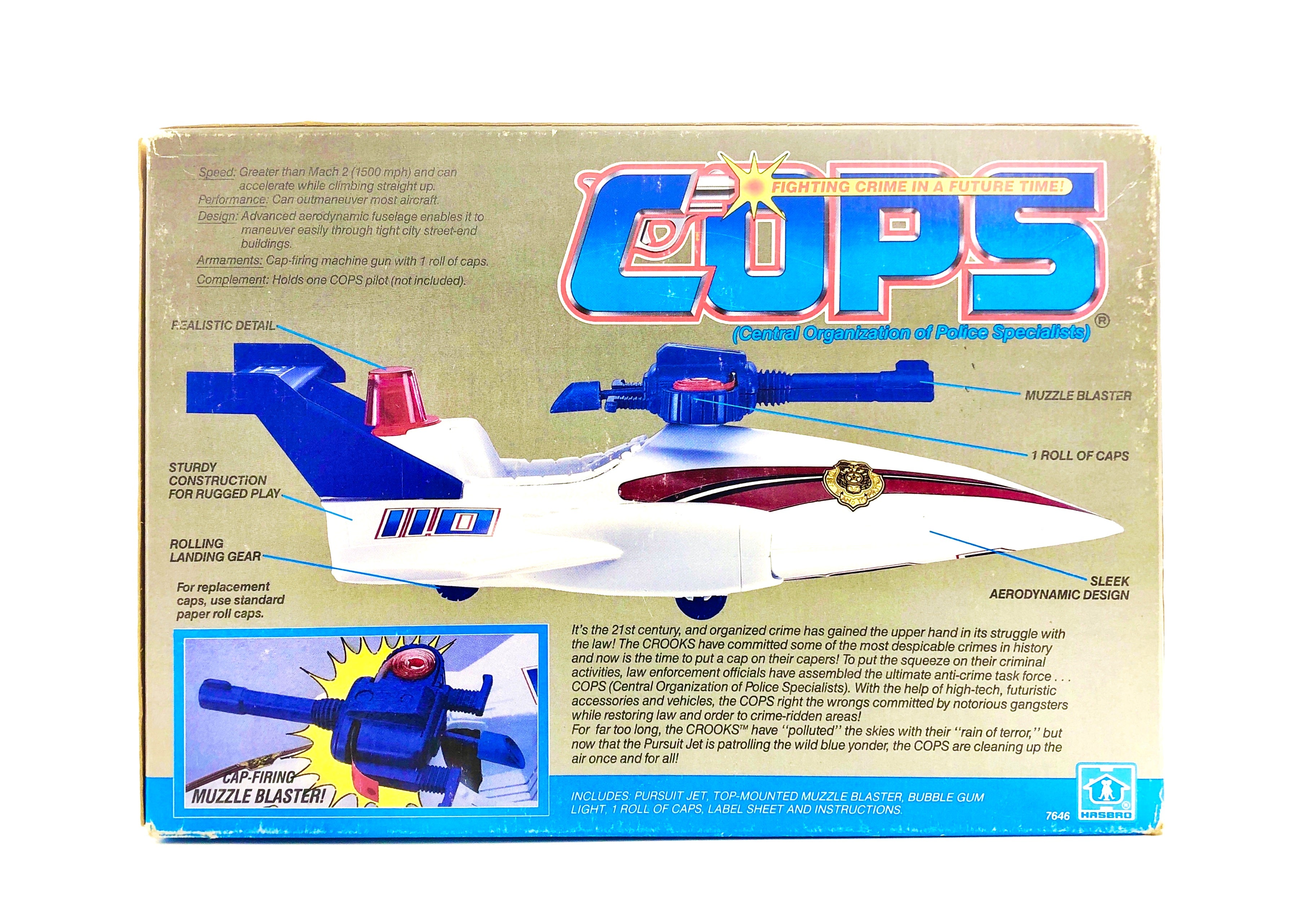Cops Persuit Jet Hasbro 1989