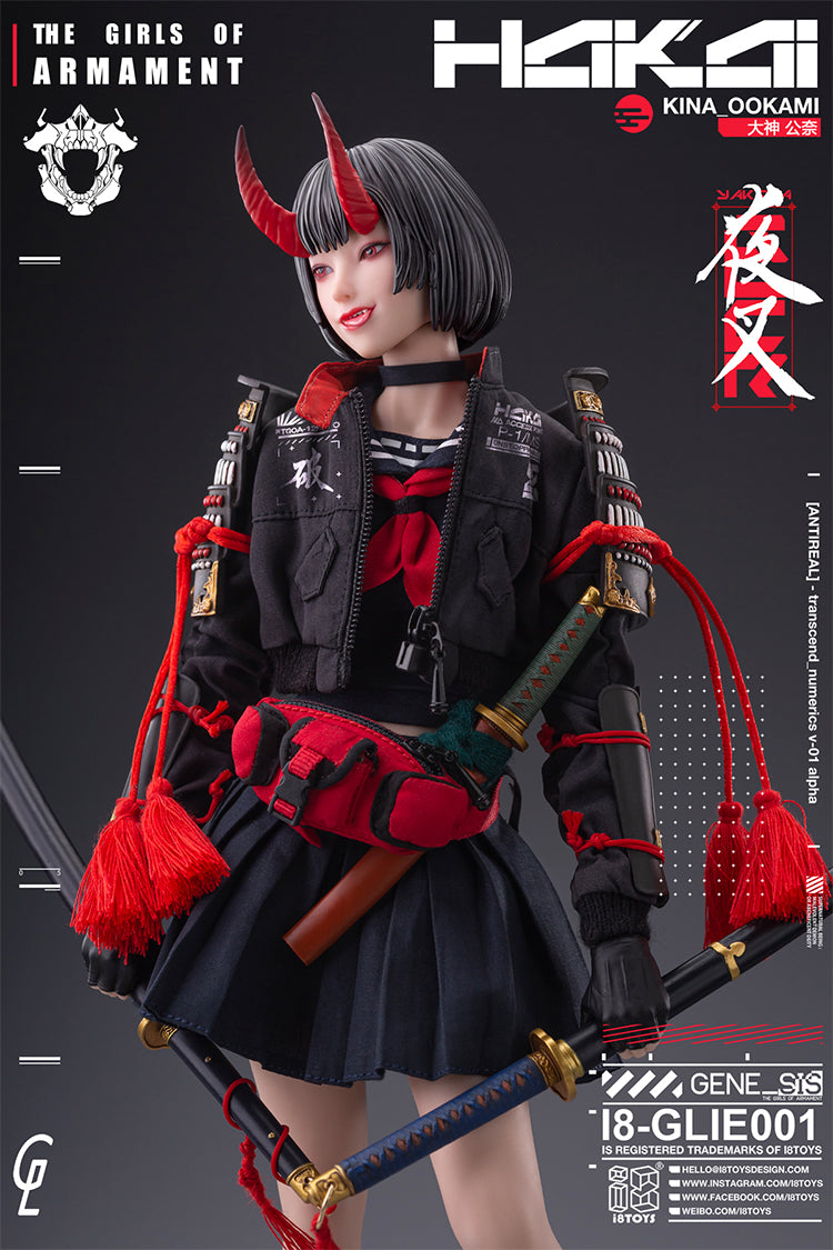 I8TOYS x Gharliera "THE GIRLS OF ARMAMENT" I8-GLIE001 OOKAMI KINA 1/6 SCALE ACTION FIGURE