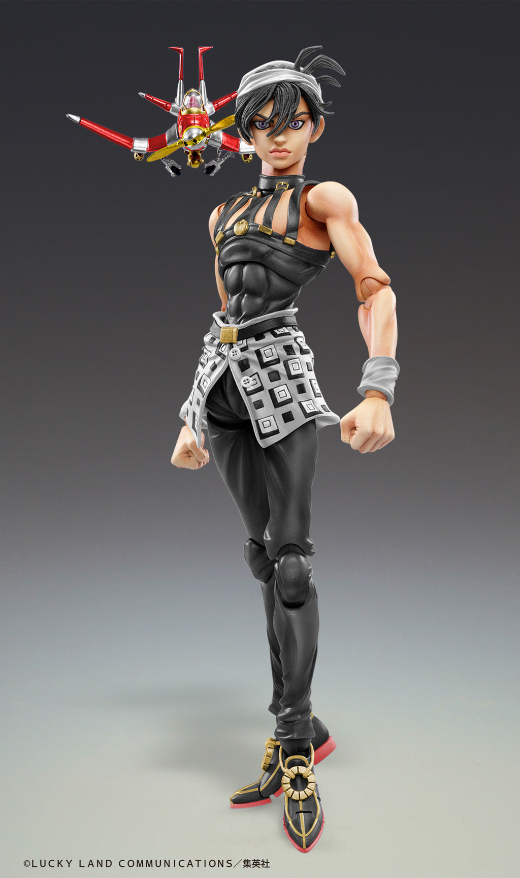 JoJo's Bizarre Adventure: Super Action Statue Narancia Ghirga & Aerosmith (Black Variant)