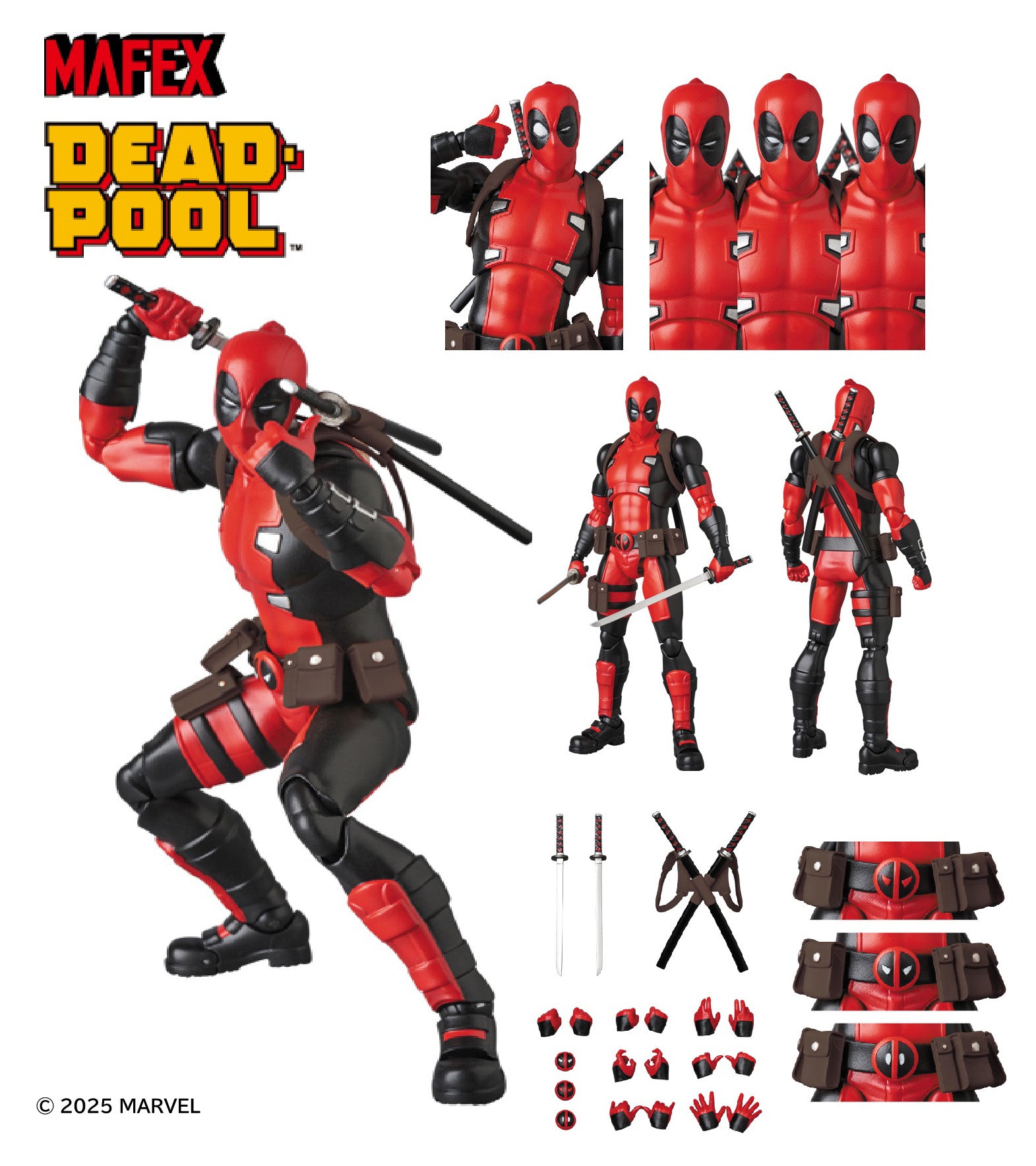 Marvel MAFEX No.082 Deadpool (Gurihiru Art Ver.) Action Figure | 1 Per Customer