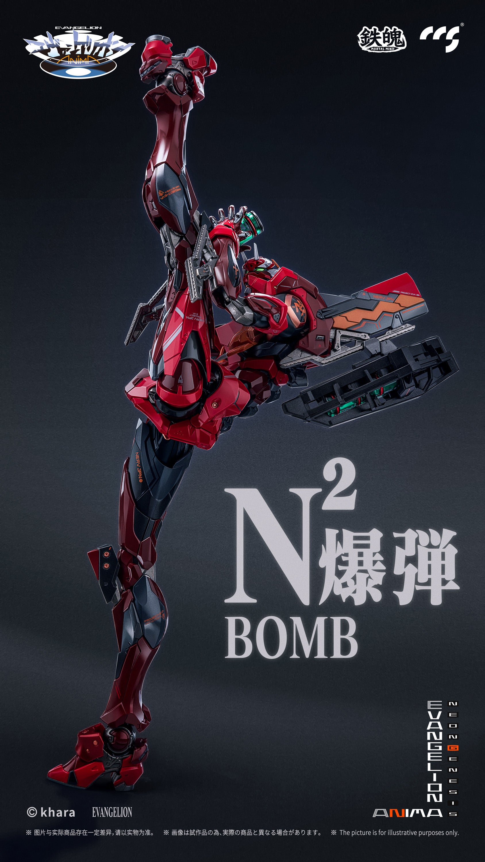 CCSToys Mortal Mind Series EVA 02 Type 2 Action Figure from Neon Genesis Evangelion ANIMA