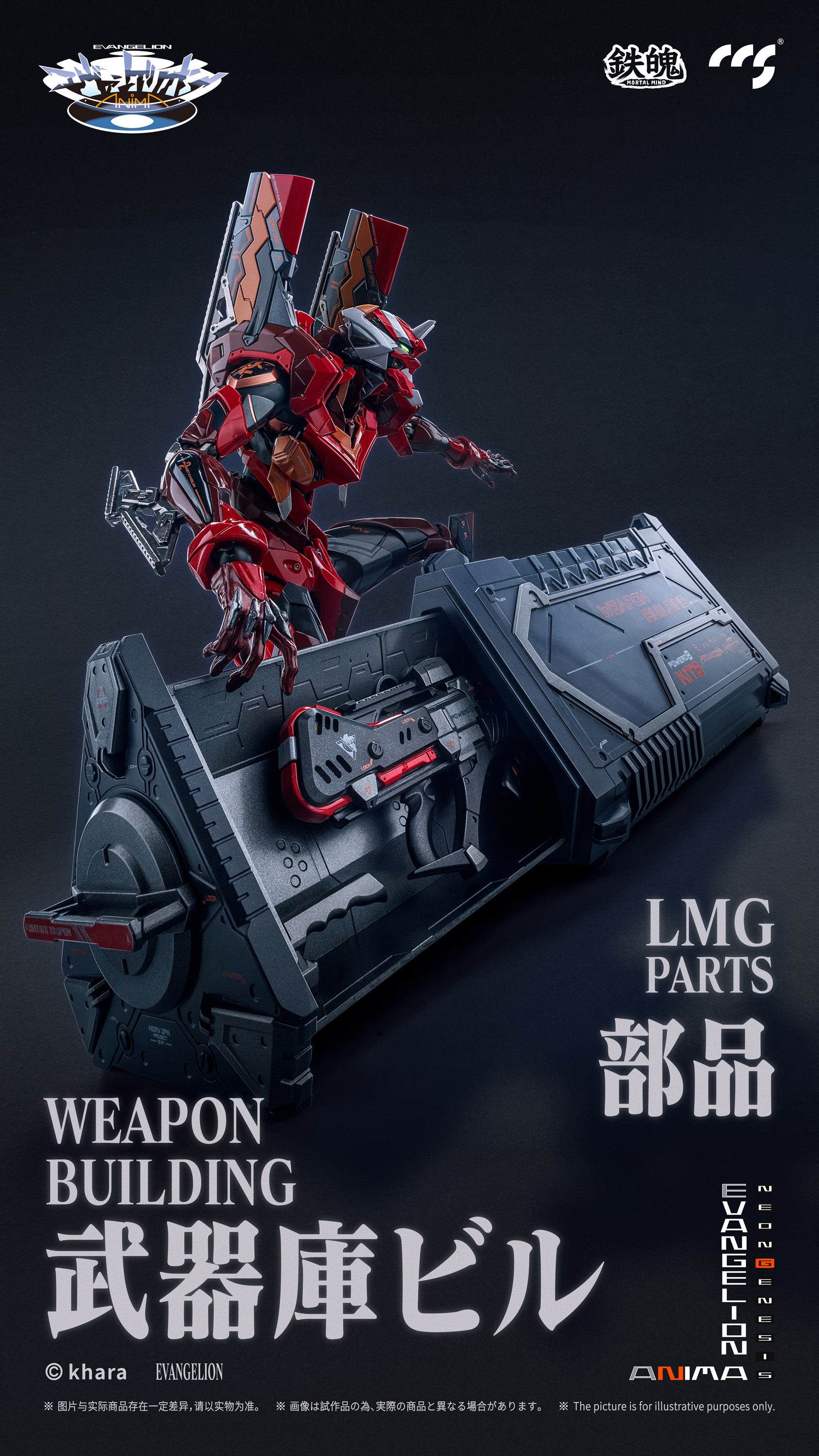 CCSToys Mortal Mind Series EVA 02 Type 2 Action Figure from Neon Genesis Evangelion ANIMA