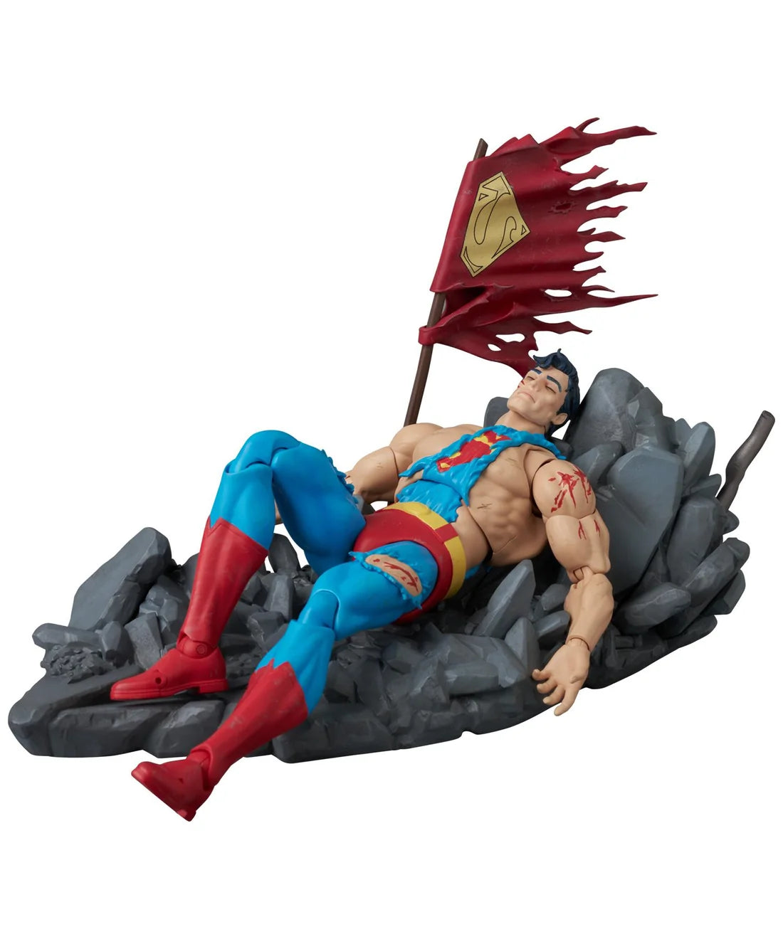 Medicom Toy MAFEX No.324 Superman Battle Damaged The Death of Superman Action Figure