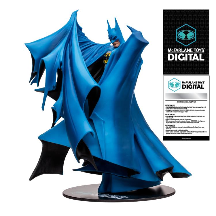 Estatua a escala 1:8 de Batman de Todd McFarlane con colección digital de juguetes de McFarlane