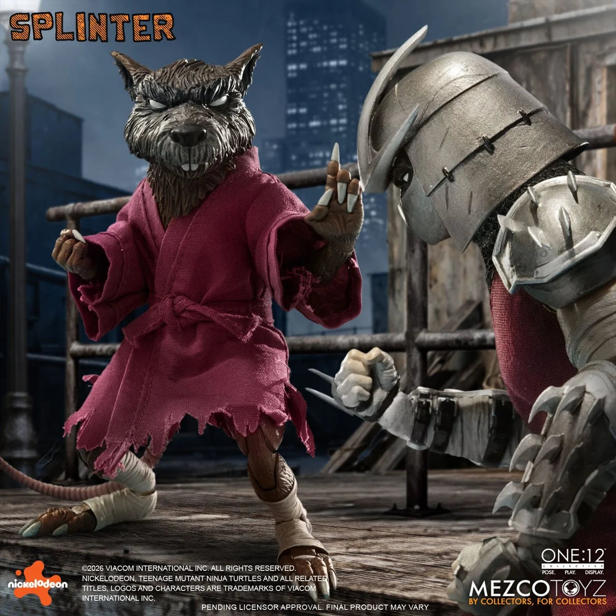 Mezco One:12 Collective Teenage Mutant Ninja Turtles Master Splinter Action Figure