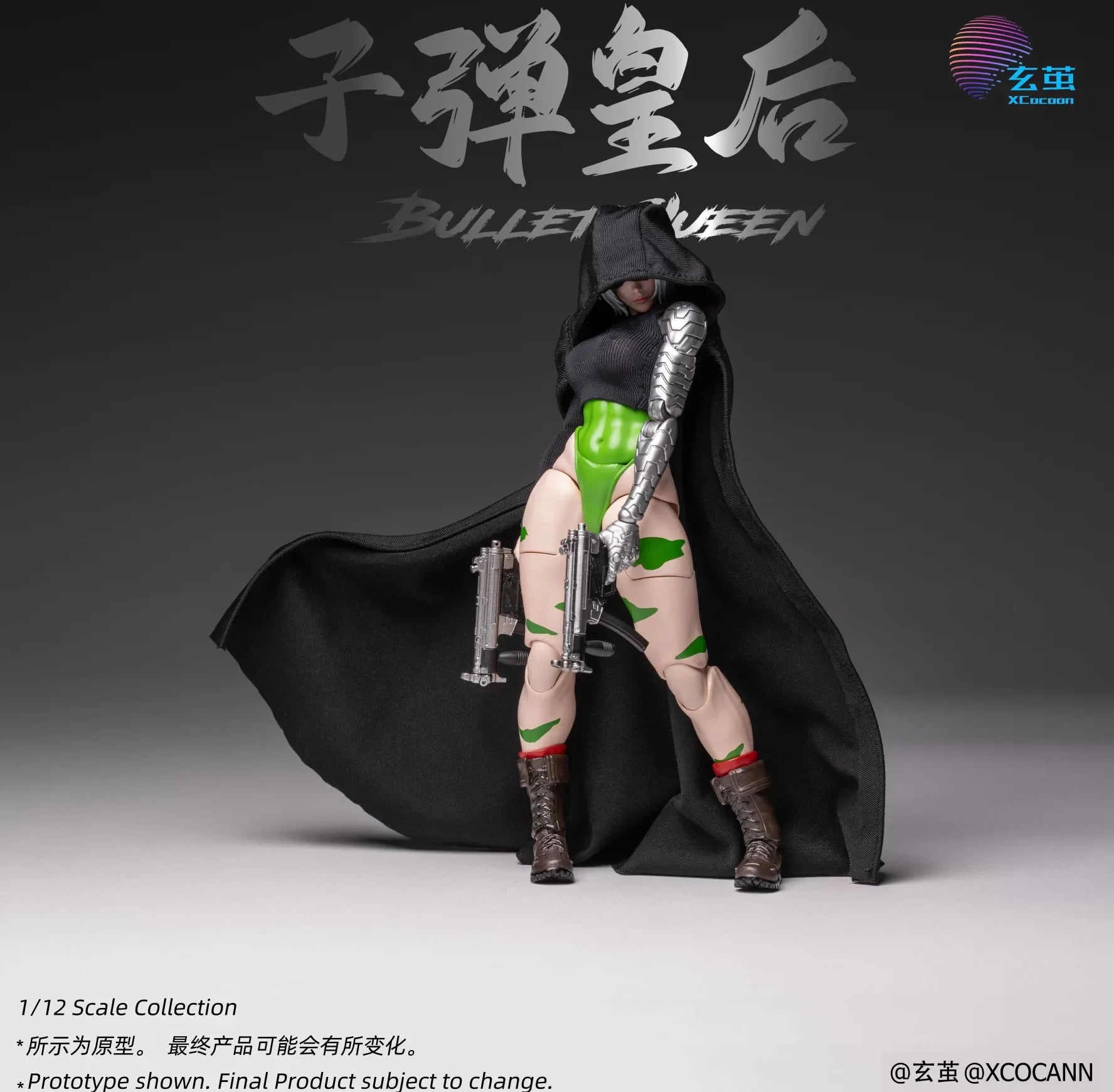Xcocann Studio CFC-02B Bullet Queen Deluxe 1/12 Scale Action Figure