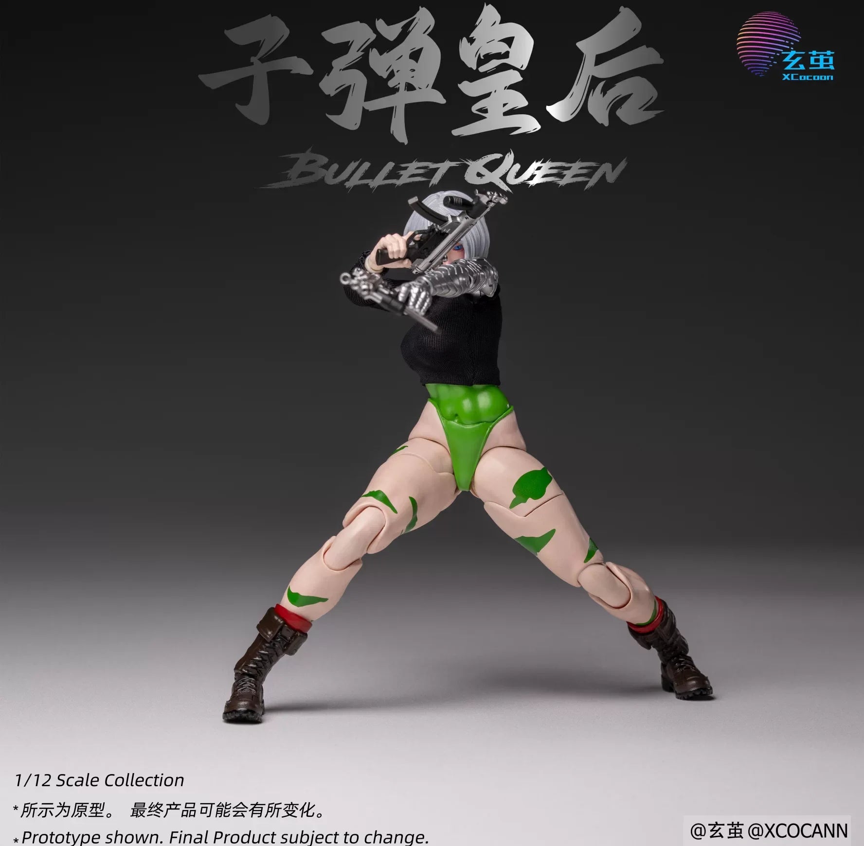 Xcocann Studio CFC-02B Bullet Queen Deluxe 1/12 Scale Action Figure