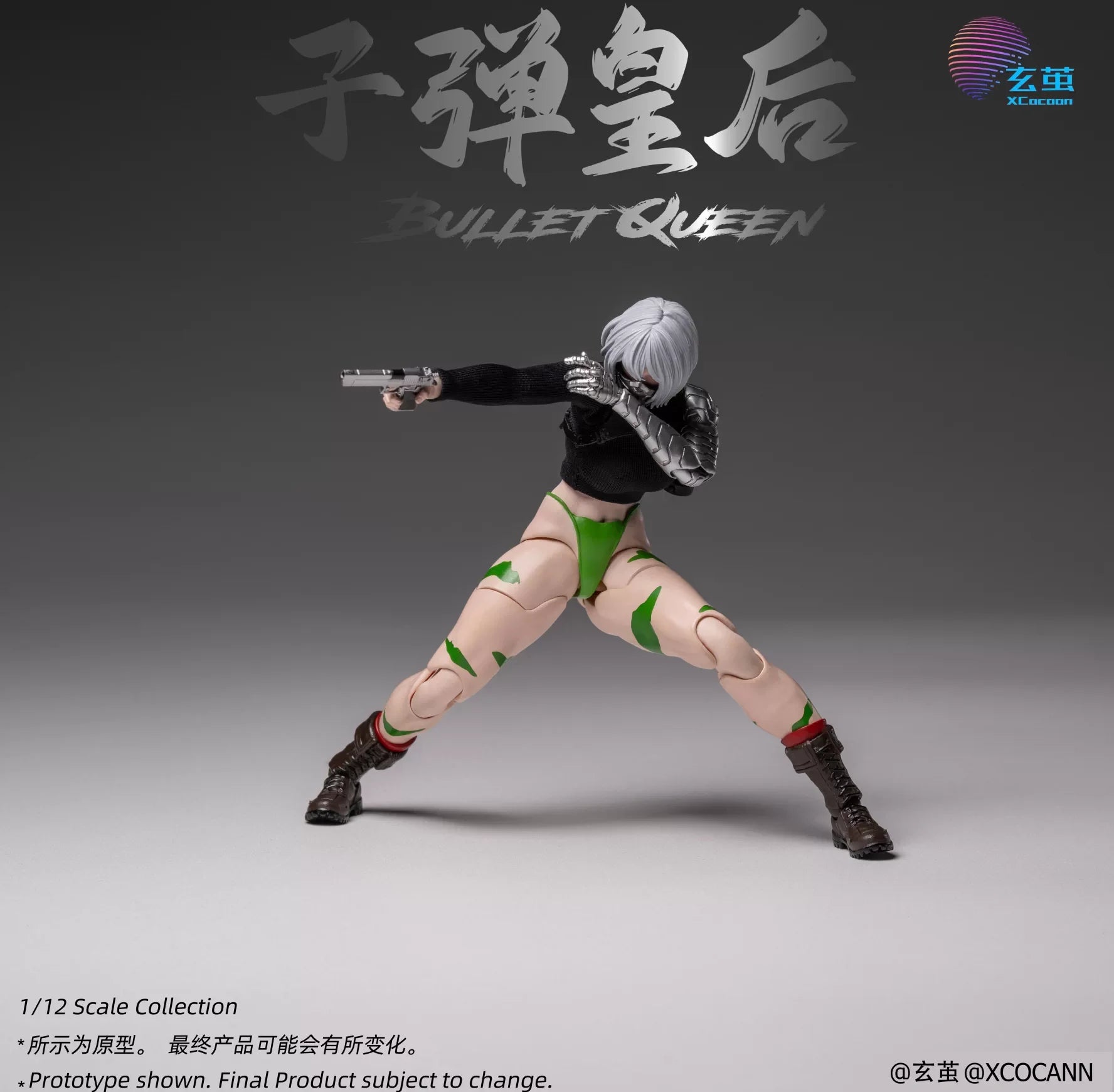 Xcocann Studio CFC-02B Bullet Queen Deluxe 1/12 Scale Action Figure