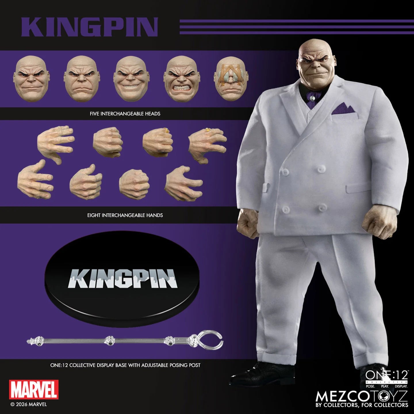 Mezco One:12 Collective Marvel Kingpin Action Figure