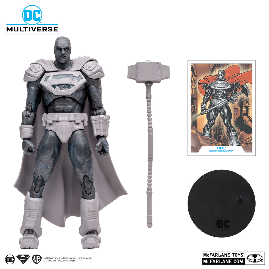 DC Multiverse Reign of the Supermen Steel Action Figure | Platinum Ed.