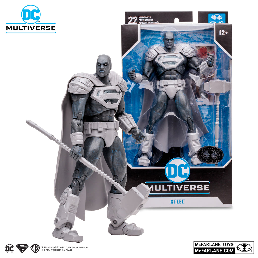 DC Multiverse Reign of the Supermen Steel Action Figure | Platinum Ed.