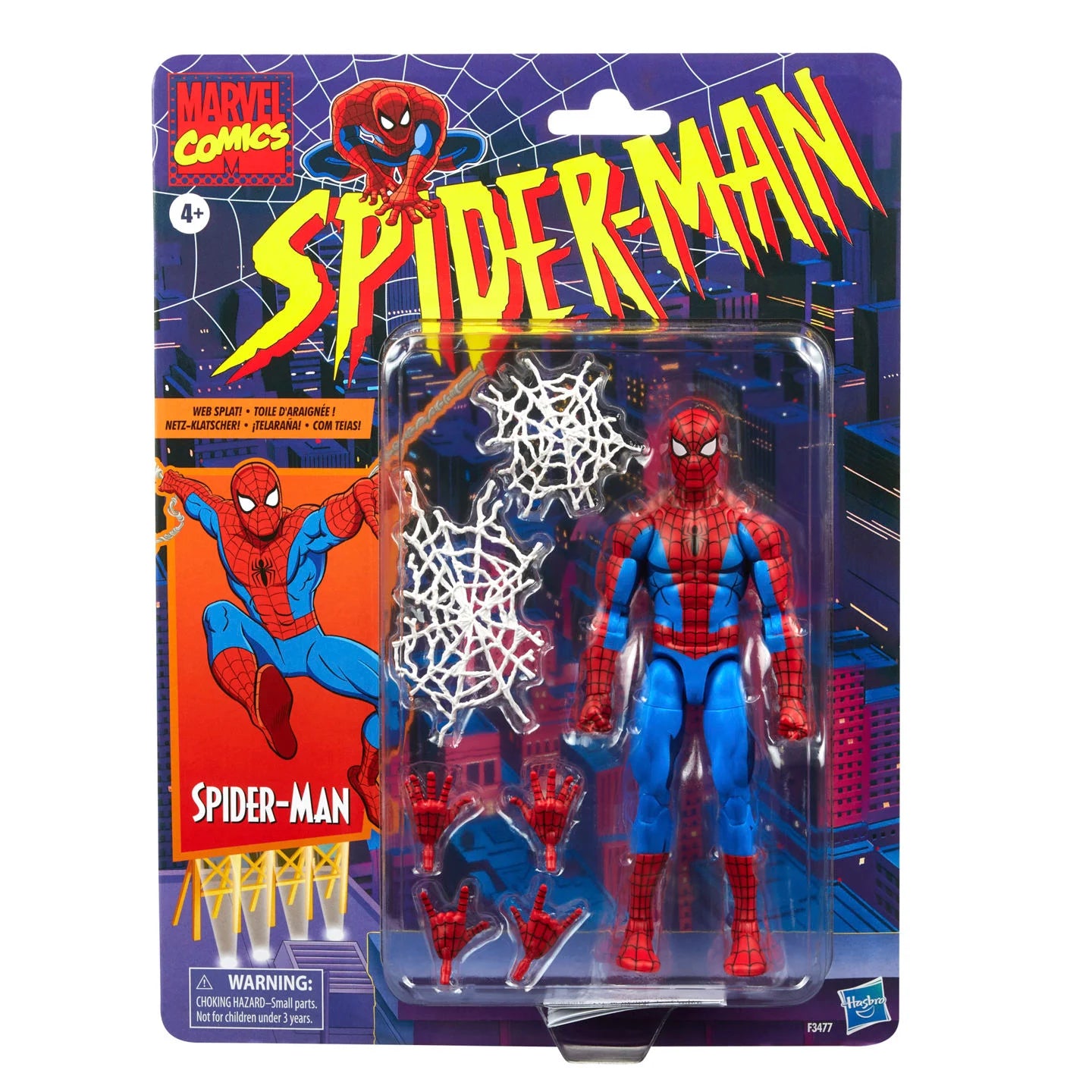 Spider-Man Marvel Legends Retro Collection Cel-Shaded Spider-Man Action Figure