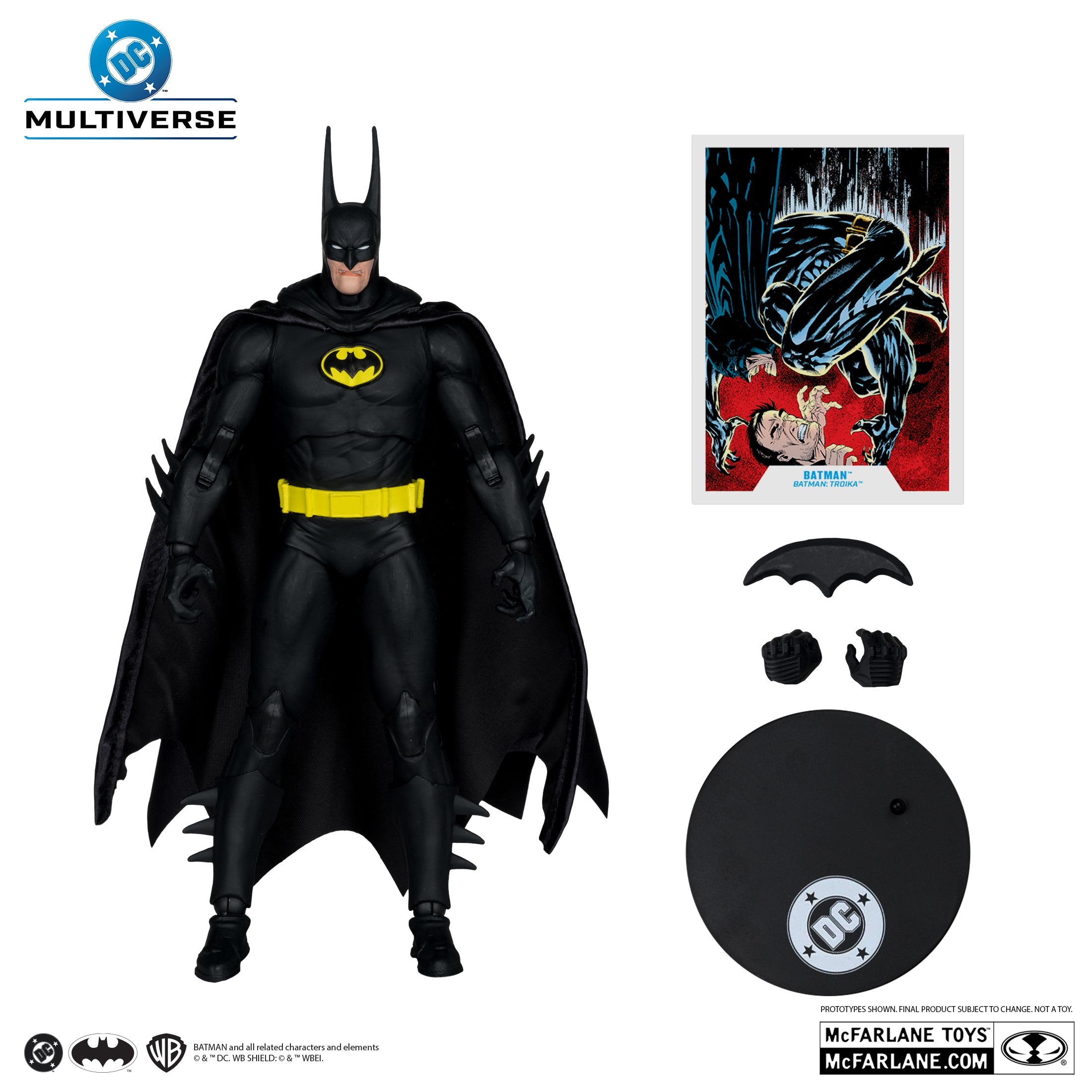 Batman (Troika) Action Figure – DC Multiverse 7-Inch Collectible | 1 Per Customer