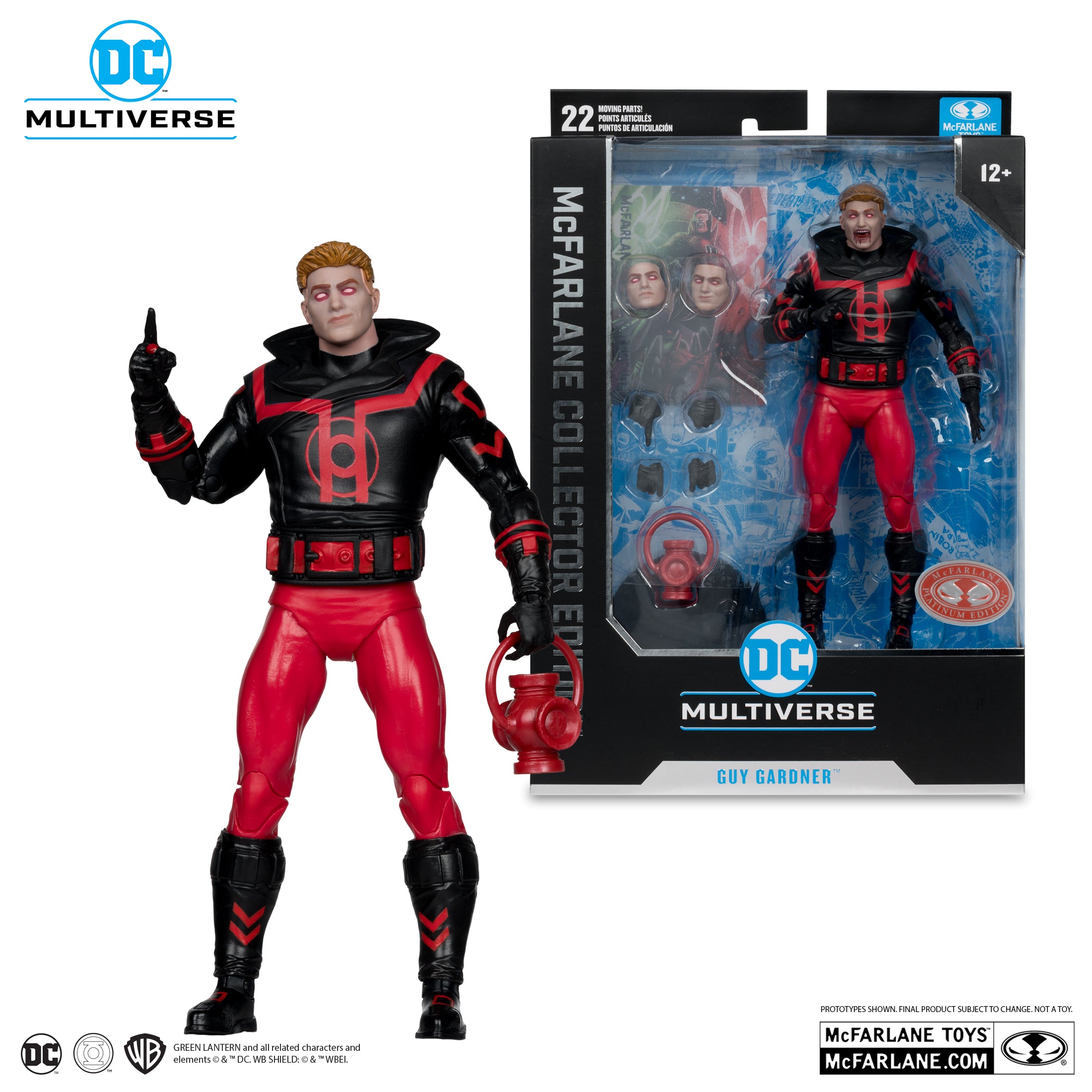 Guy Gardner (Red Lantern) McFarlane Collector Edition #37 (Red Platinum Edition) | 1 Per Customer