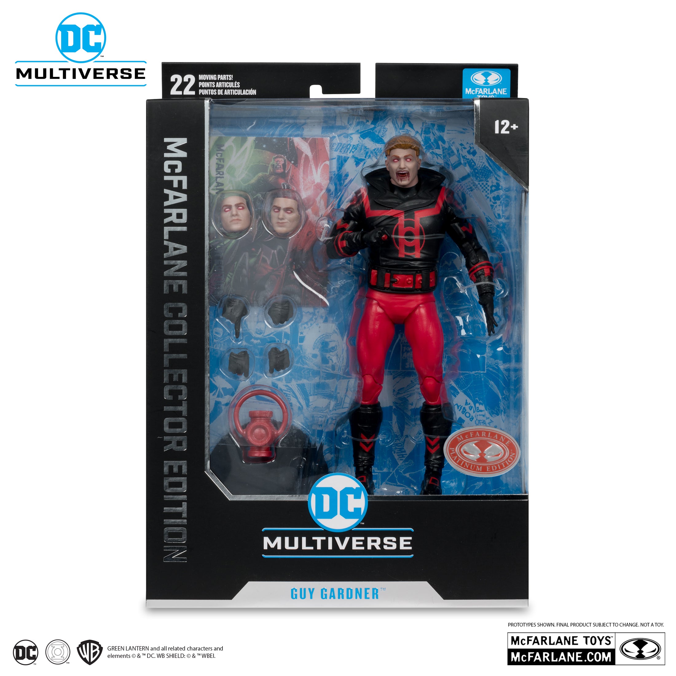 Guy Gardner (Red Lantern) McFarlane Collector Edition #37 (Red Platinum Edition) | 1 Per Customer