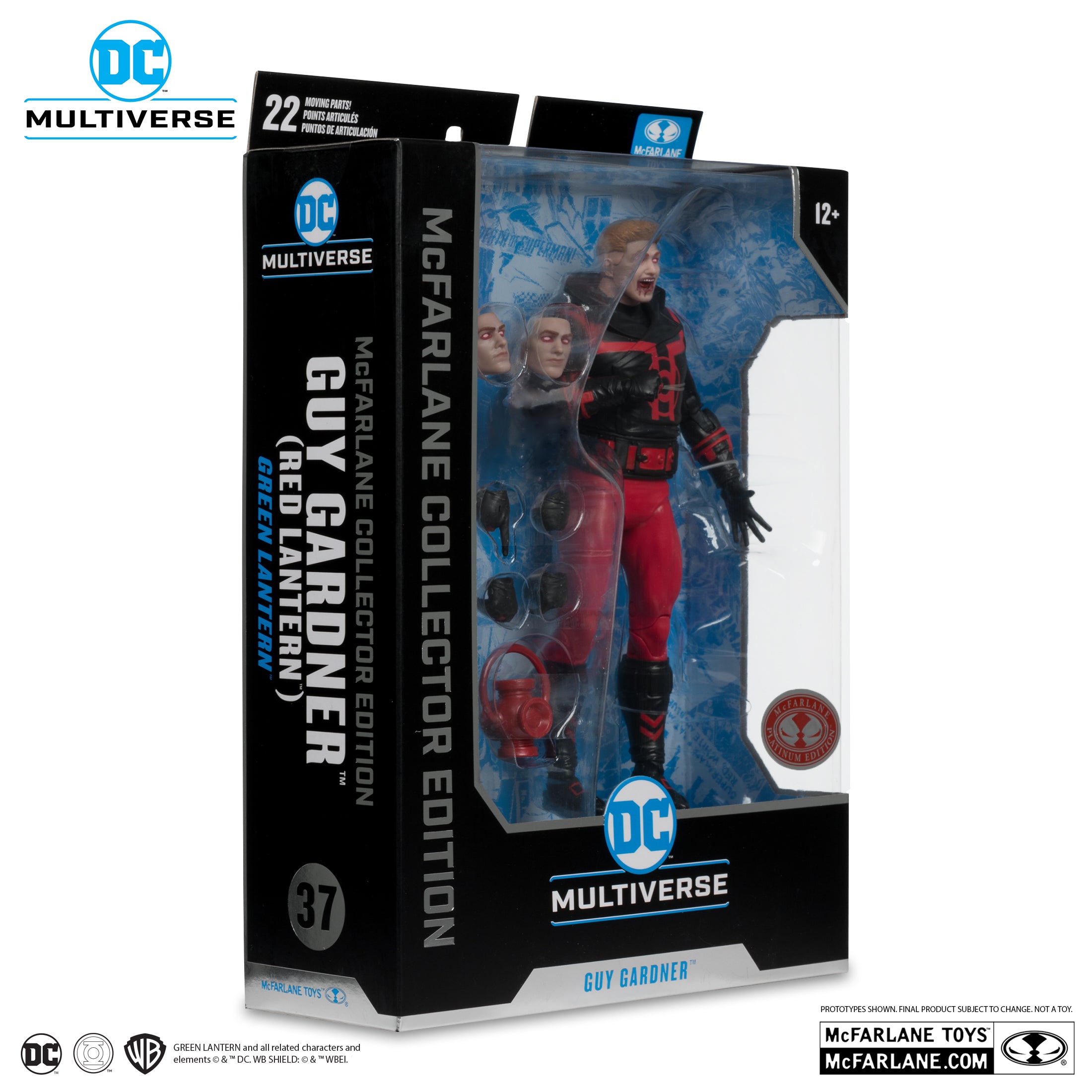 Guy Gardner (Red Lantern) McFarlane Collector Edition #37 (Red Platinum Edition) | 1 Per Customer