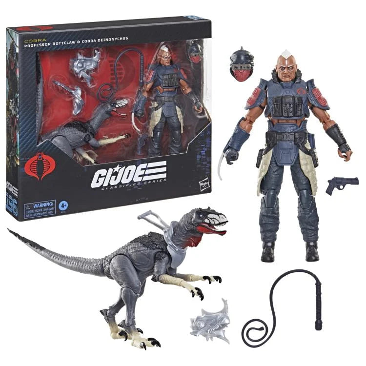 G.I. Joe Classified Series Professor Rottclaw Cobra Deinonychus Set