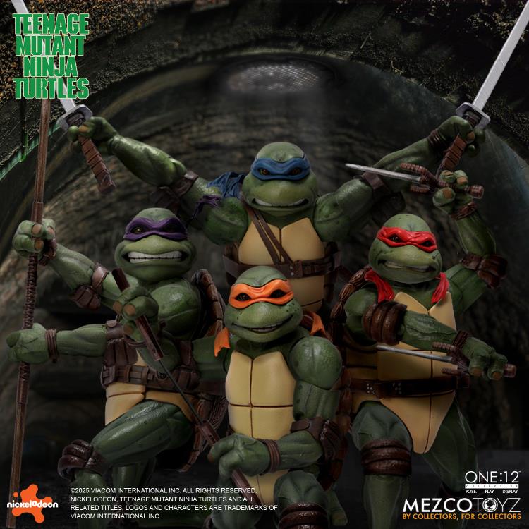 Mezco One:12 Collective Teenage Mutant Ninja Turtles 1990 Movie Deluxe Box Set