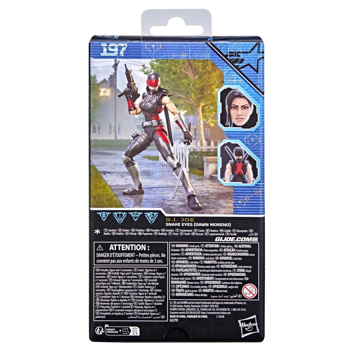 G.I. Joe Classified Series #197 Snake Eyes Dawn Moreno 6 Inch Figure