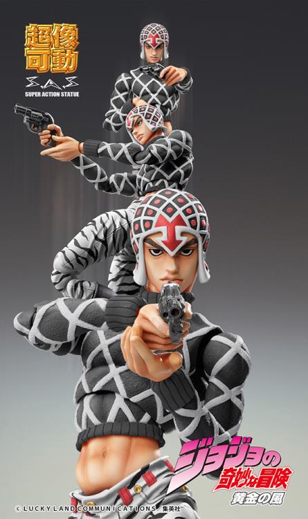 JoJo's Bizarre Adventure Super Action Statue | Guido Mista & S-P (Black Ver.)