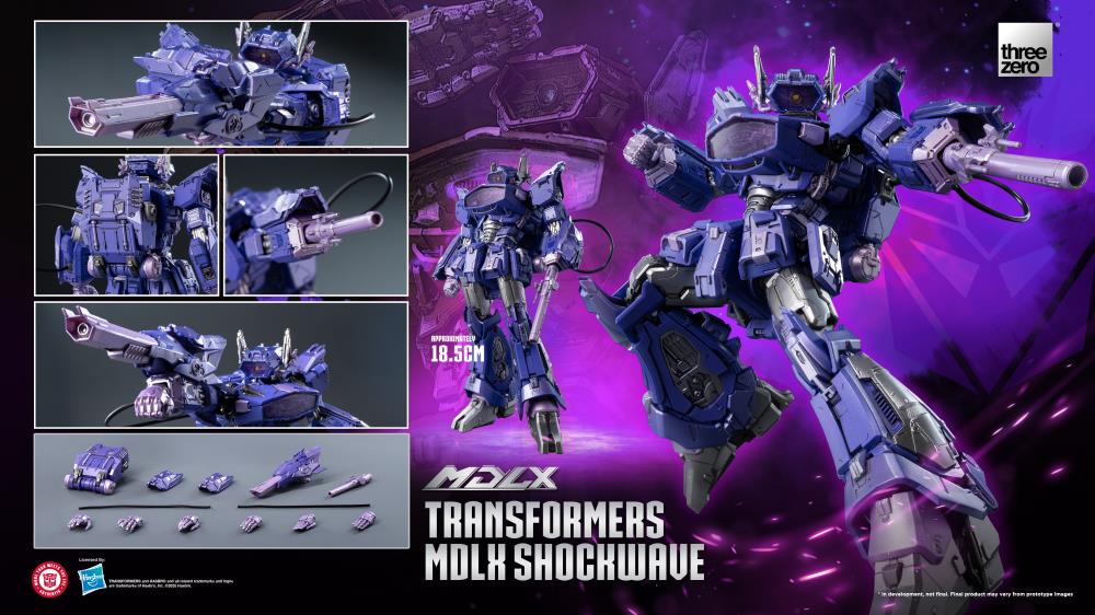 threezero MDLX Shockwave Transformers Decepticon Figure
