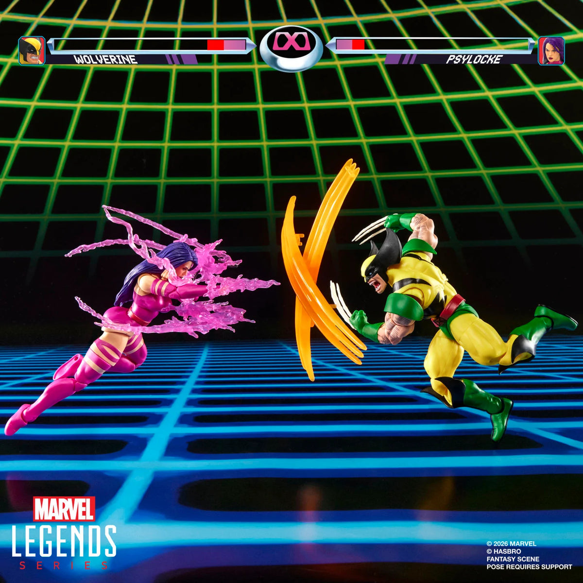 Marvel Legends Gamerverse Wolverine vs. Psylocke 2-Pack Action Figures