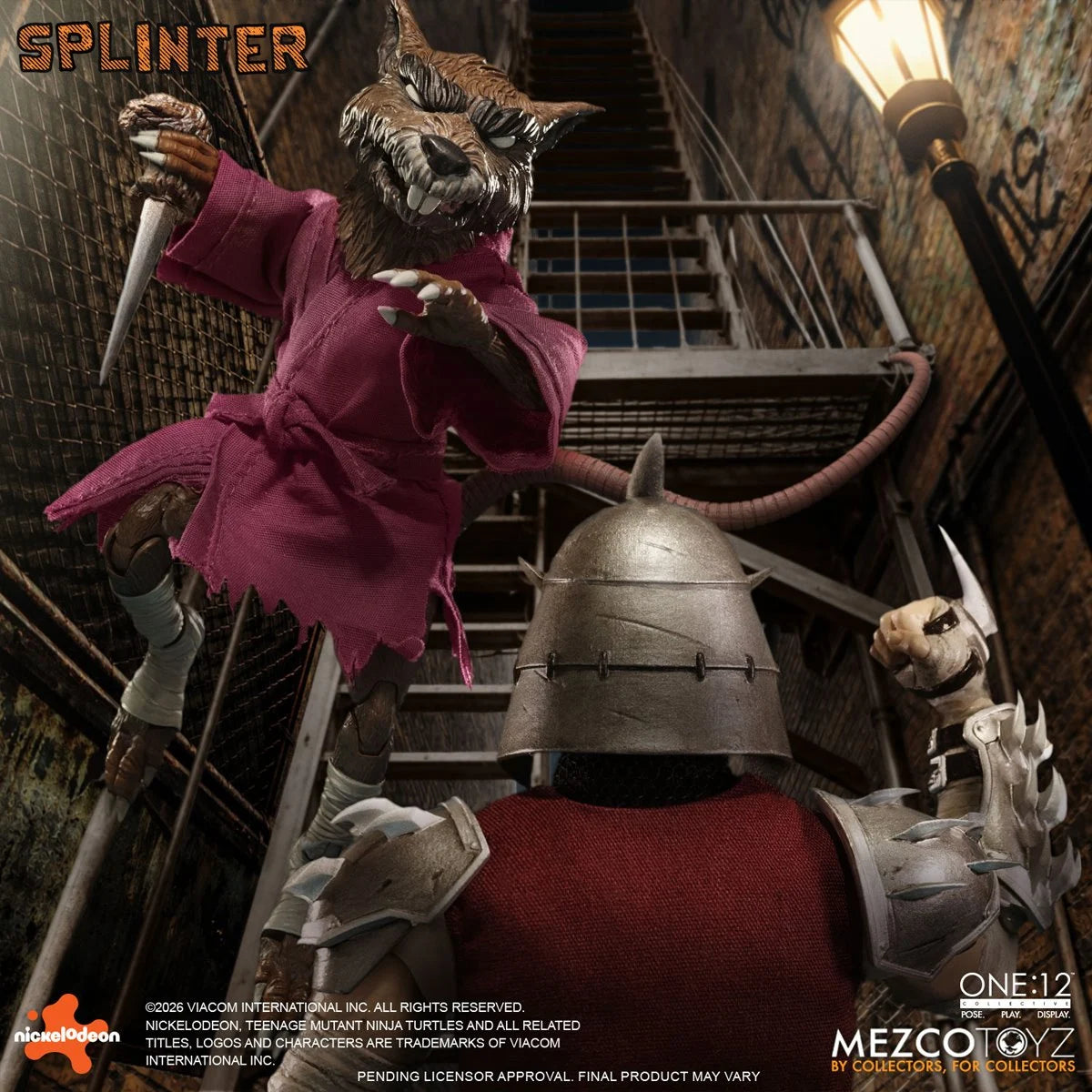 Mezco One:12 Collective Teenage Mutant Ninja Turtles Master Splinter Action Figure