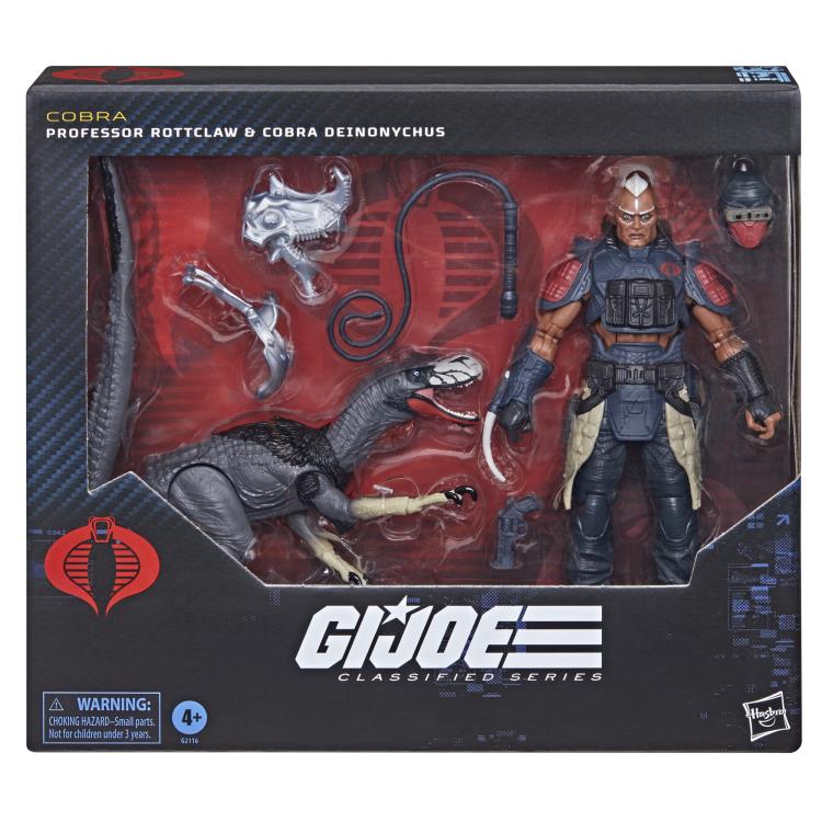 G.I. Joe Classified Series Professor Rottclaw Cobra Deinonychus Set