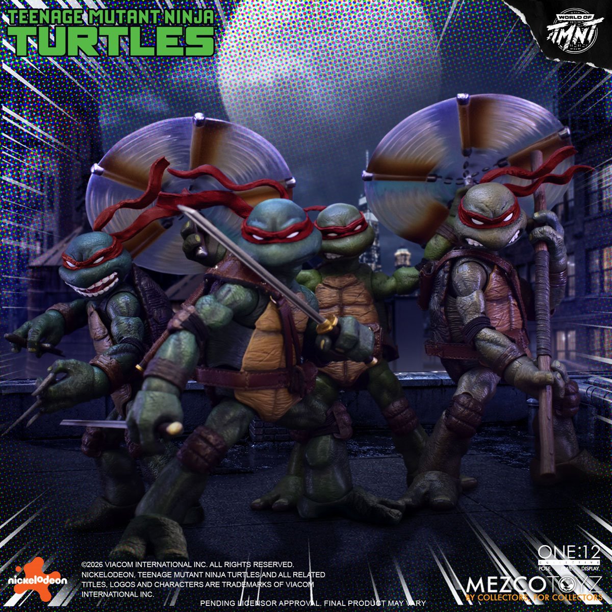 Mezco Toyz One:12 Collective Teenage Mutant Ninja Turtles Mirage Comics Deluxe Boxed Set (Red Mask Variant)