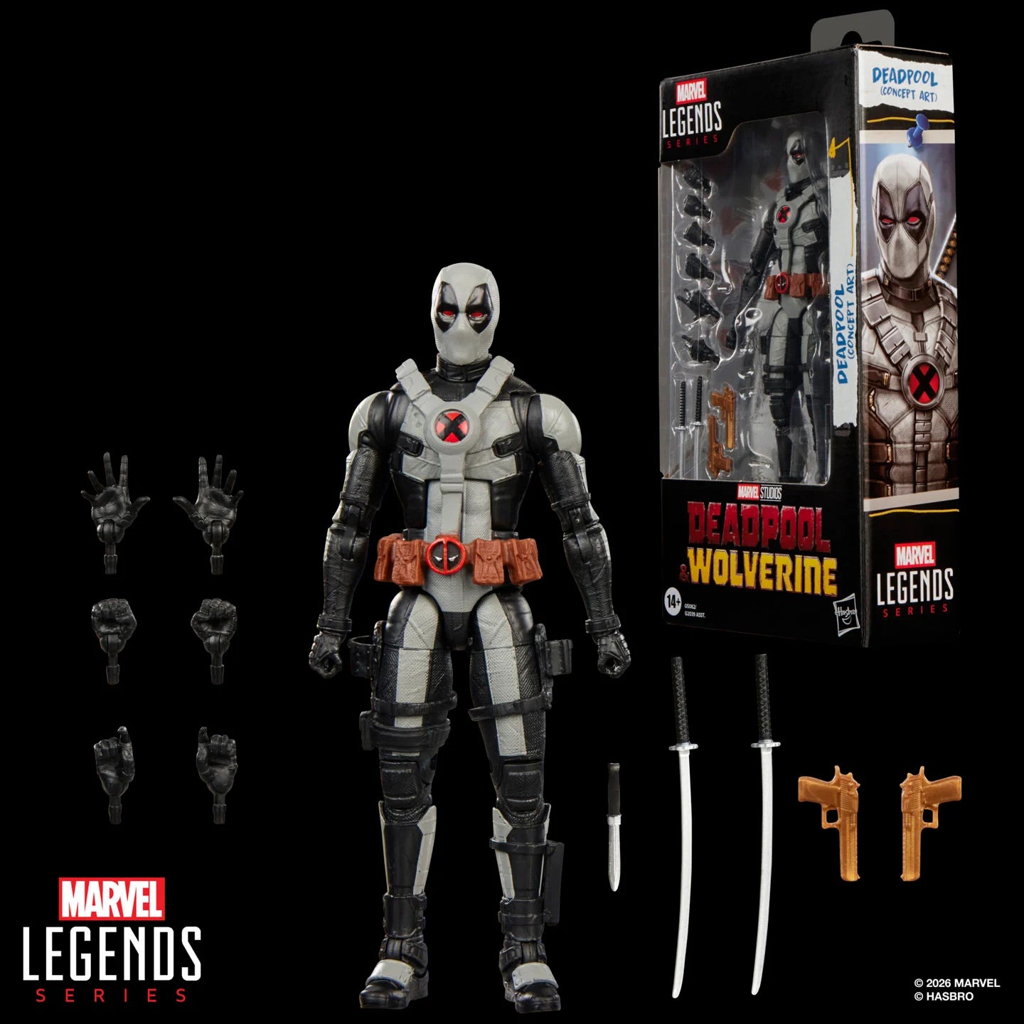 Deadpool & Wolverine Marvel Legends Deadpool Concept Art Action Figure