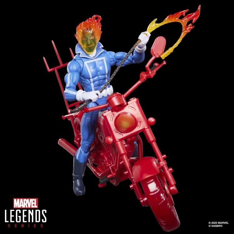 Marvel Legends Ghost Rider Johnny Blaze with Motorcycle 6 Inch Action Figure