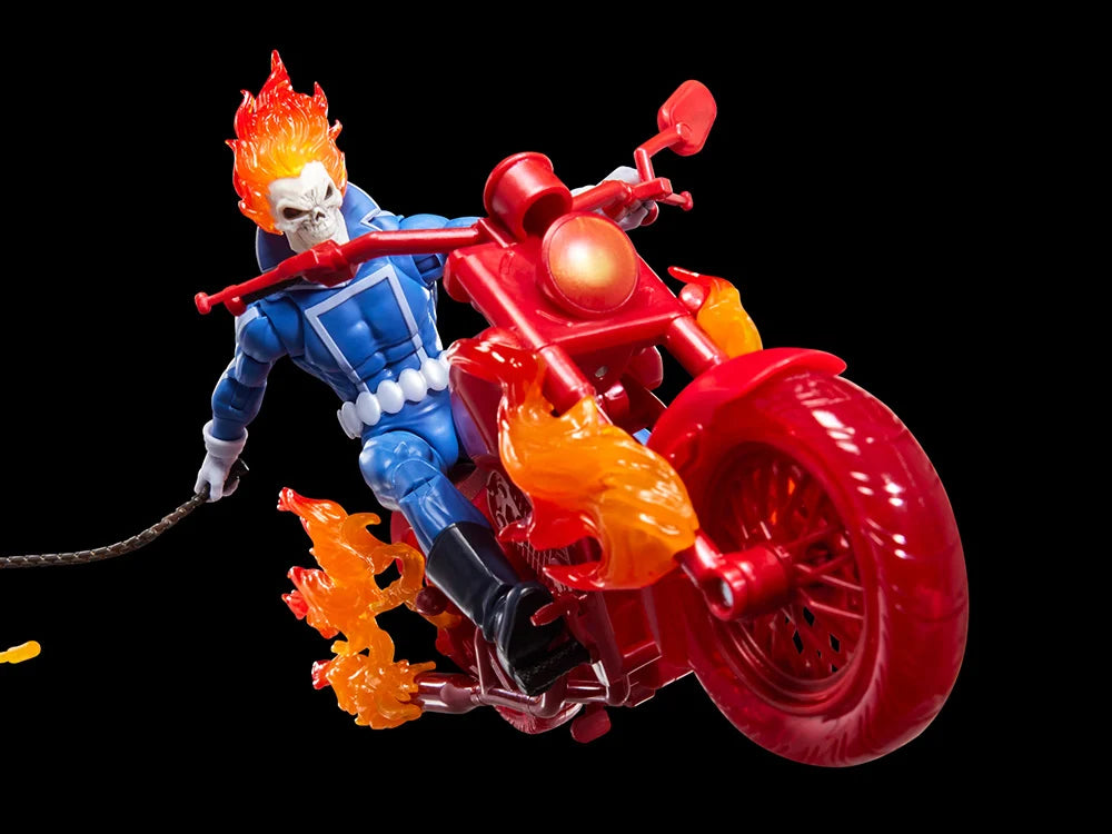 Marvel Legends Ghost Rider Johnny Blaze with Motorcycle 6 Inch Action Figure