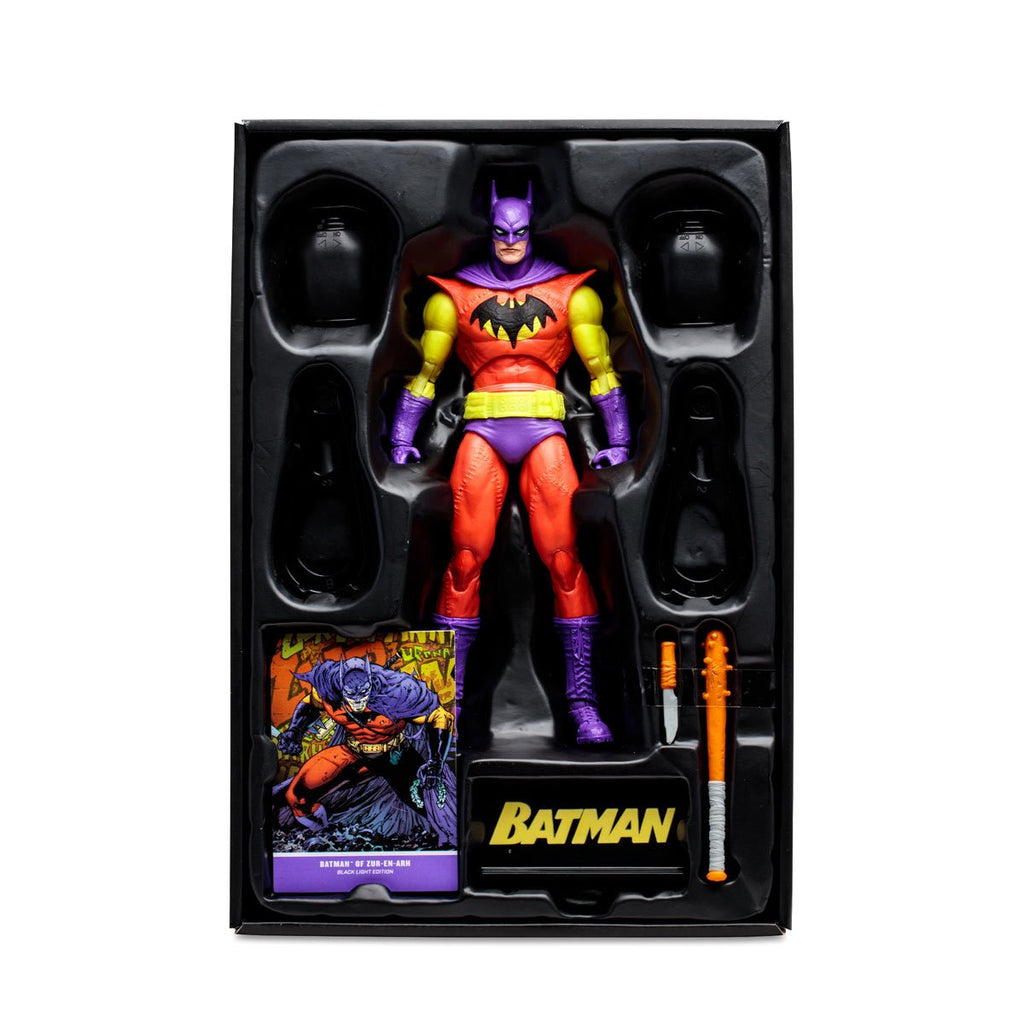 DC Multiverse Batman of Zur-En-Arh Black Light Gold Label Action Figure | Exclusive