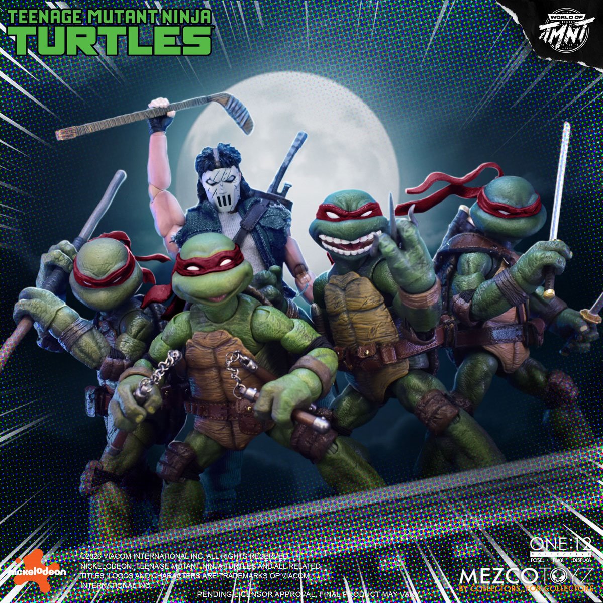 Mezco Toyz One:12 Collective Teenage Mutant Ninja Turtles Mirage Comics Deluxe Boxed Set (Red Mask Variant)
