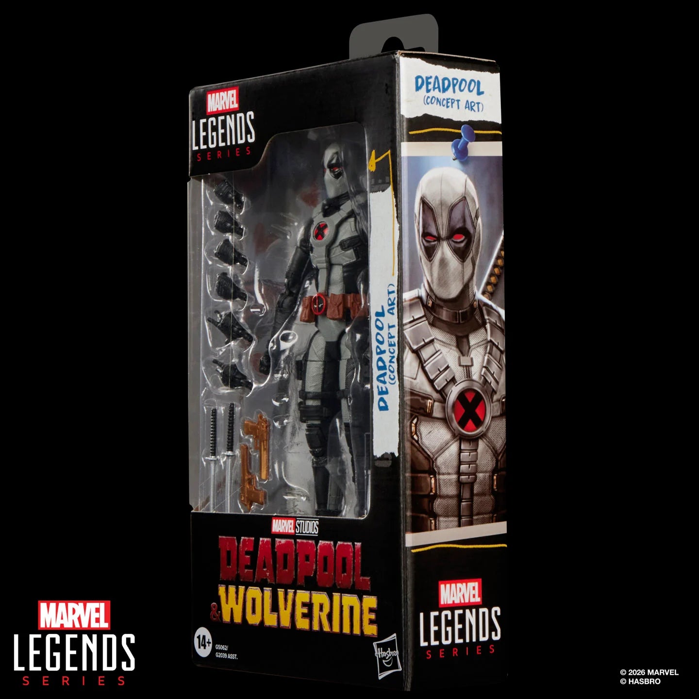 Deadpool & Wolverine Marvel Legends Deadpool Concept Art Action Figure