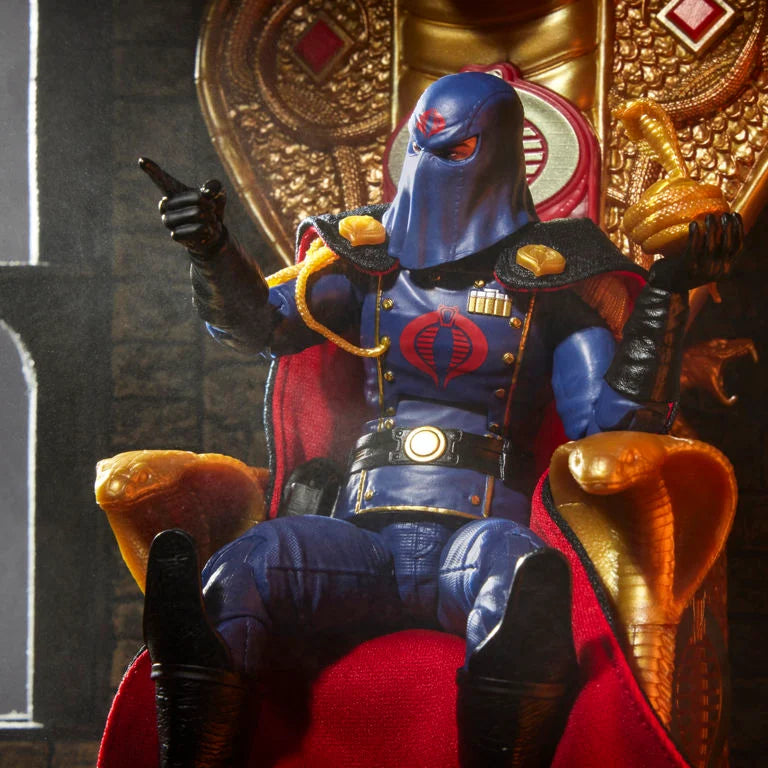 Hasbro G.I. Joe Classified Series Cobra Commander (Dress Uniform) Action Figure with Throne