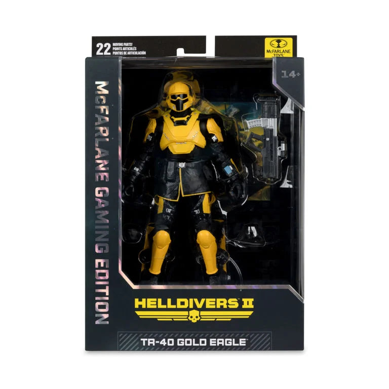 Helldivers 2 McFarlane Gaming Edition Wave 1 TR-40 Gold Eagle 7-Inch Action Figure