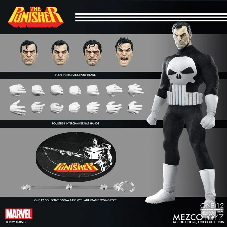 Mezco One 12 Collective The Punisher Action Figure Marvel Comics Collectible