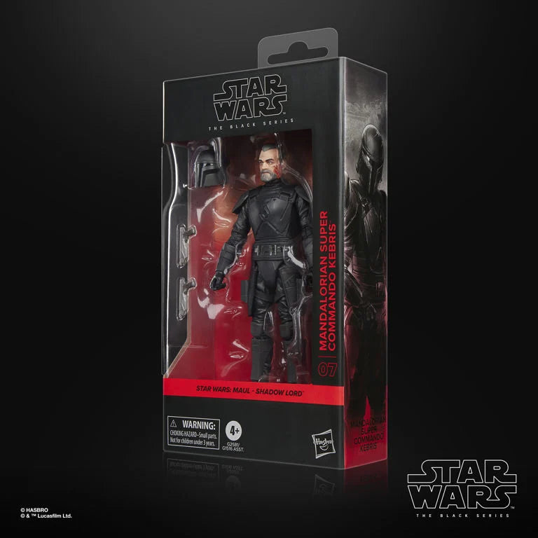 Maul Shadow Lord The Black Series Mandalorian Super Commando Kebris Action Figure