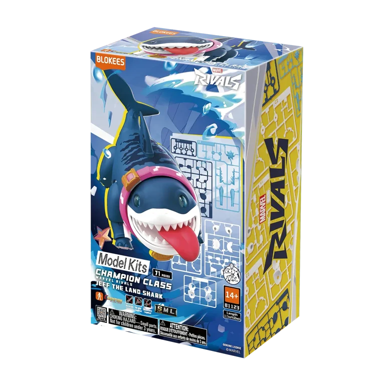Blokees Marvel Rivals Jeff the Land Shark Plastic Model Kit