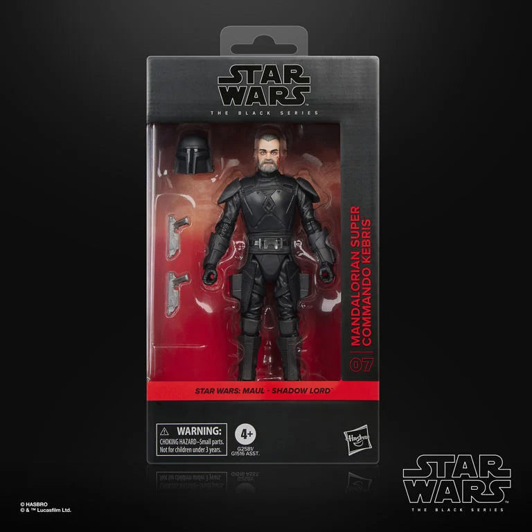 Maul Shadow Lord The Black Series Mandalorian Super Commando Kebris Action Figure