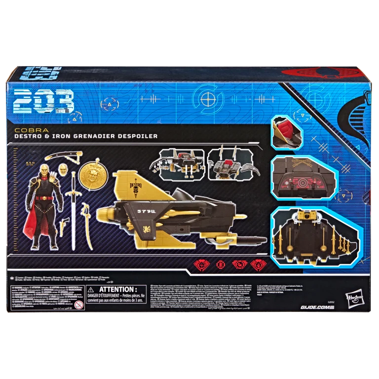 Hasbro G.I. Joe Classified Series Destro & Iron Grenadier Despoiler Vehicle Set