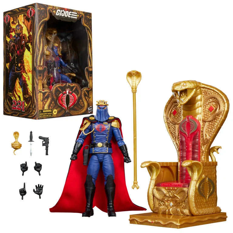 Hasbro G.I. Joe Classified Series Cobra Commander (Dress Uniform) Action Figure with Throne