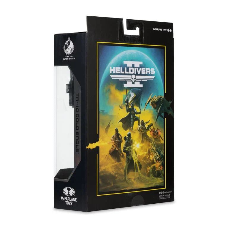 Helldivers 2 McFarlane Gaming Edition Wave 1 TR-40 Gold Eagle 7-Inch Action Figure
